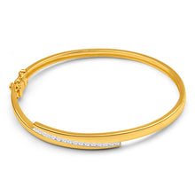 Load image into Gallery viewer, 9ct Yellow Gold Magnificent 1/2 Carat Diamond Bangle