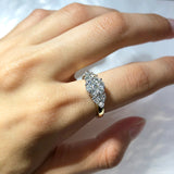 18ct Yellow Gold Cluster Ring with 1.00 Carat of Diamonds