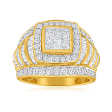 Load image into Gallery viewer, 9ct Yellow Gold Diamond Ring With Over 2 Carats Of Diamond