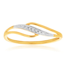 Load image into Gallery viewer, 9ct Yellow Gold Hj Colour Diamond Ring