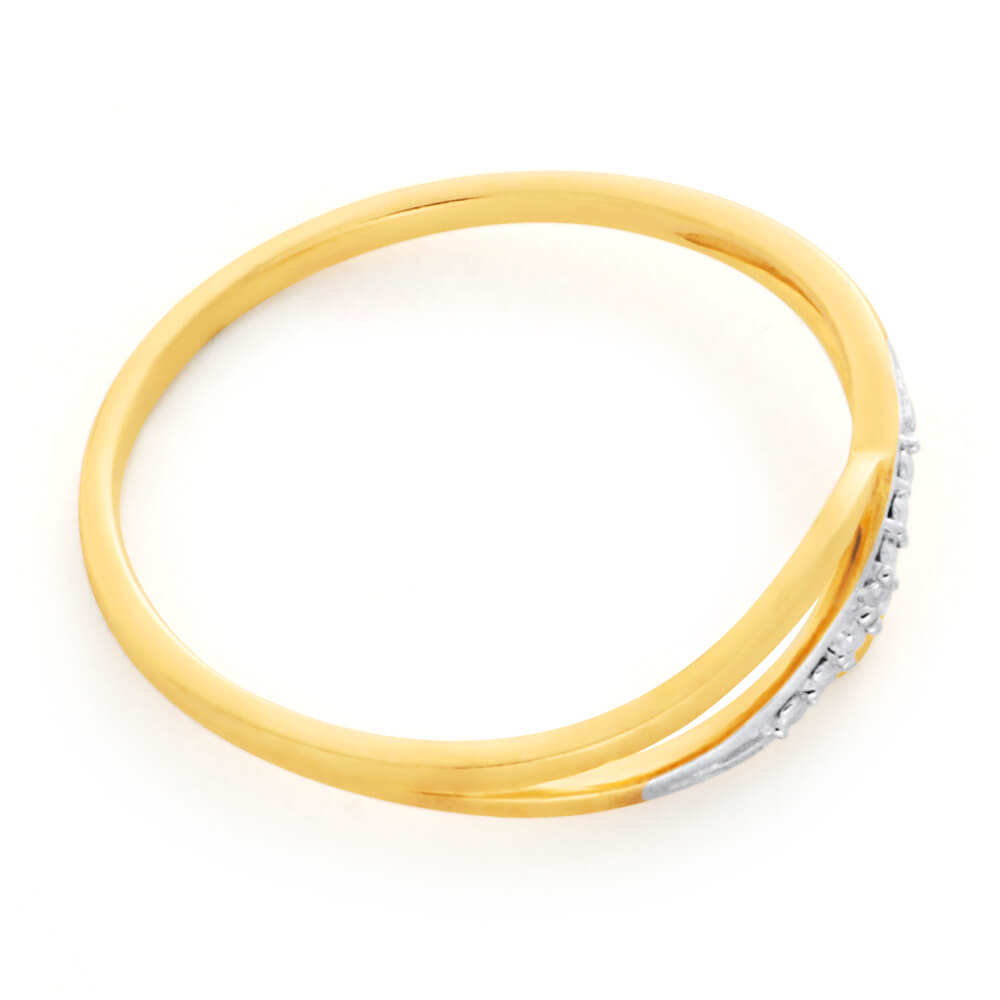 9ct Yellow Gold Hj Colour Diamond Ring