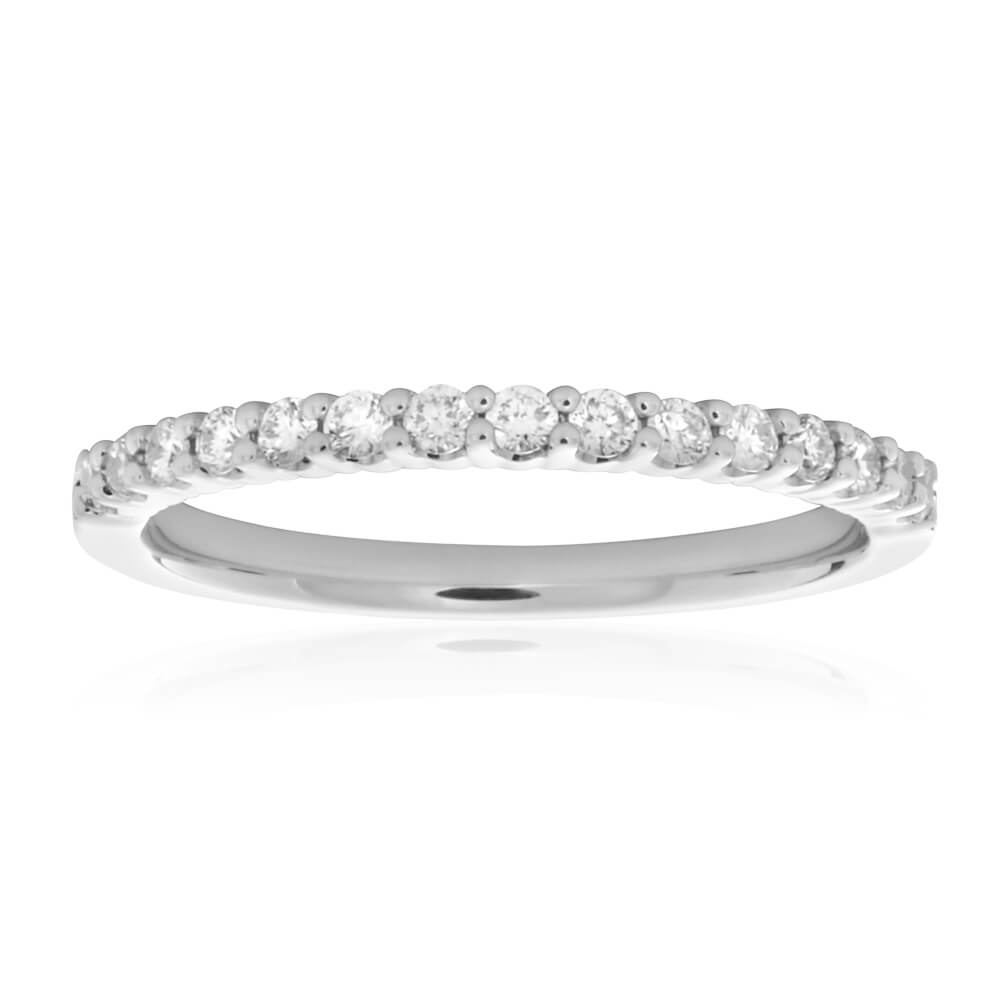 18ct White Gold Eternity Ring with 1/4 Carat of Diamonds