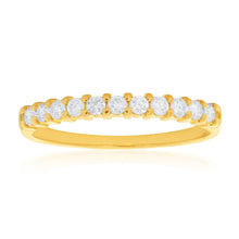 Load image into Gallery viewer, 18ct Yellow Gold Ring With 1/4 Carat Diamonds