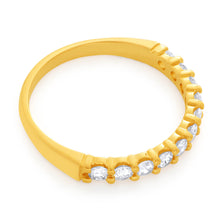 Load image into Gallery viewer, 18ct Yellow Gold Ring With 1/2 Carats Of Diamonds Set with 11 Diamonds