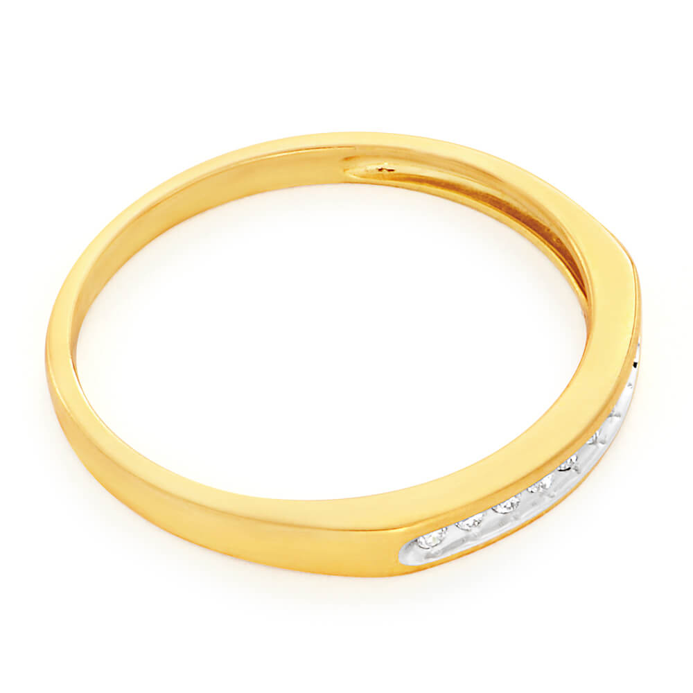 9ct Yellow Gold Diamond Beautiful Ring – Shiels Jewellers