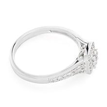 Load image into Gallery viewer, 9ct White Gold Diamond Ring Set With 37 Beautiful Diamonds