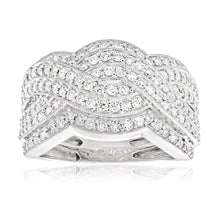 Load image into Gallery viewer, 1.00 Carat Diamond Ring in 9ct White Gold