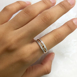 9ct Yellow Gold Diamond "I LOVE YOU" Ring