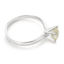 Load image into Gallery viewer, 14ct White Gold Solitaire Ring With 1 Carat Brilliant Cut 4 Claw Set Diamond