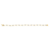 9ct Superb Yellow Gold Diamond 17.5cm Bracelet with 15 Brilliant Diamonds