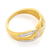 Load image into Gallery viewer, 25 Brilliant Cut Diamond Ring in 9ct Yellow Gold