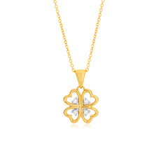 Load image into Gallery viewer, 9ct Yellow Gold Luxurious Diamond Pendant With 45cm Chain