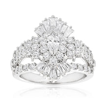 Load image into Gallery viewer, 14ct White Gold Ring with 2.00 Carat of Diamonds with Marquise Centre Diamond