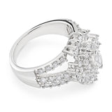 14ct White Gold Ring with 2.00 Carat of Diamonds with Marquise Centre Diamond