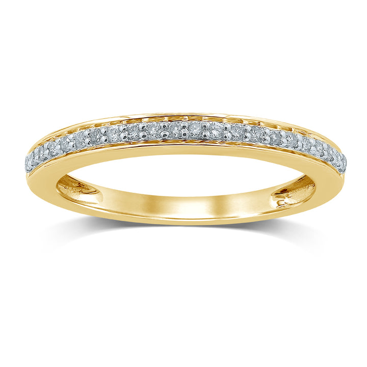 9ct Yellow Gold Diamond Eternity Ring with 22 Brilliant Diamonds