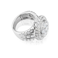 Load image into Gallery viewer, 14ct White Gold 3 Ring Bridal Set With 7.00 Carats of White Diamonds