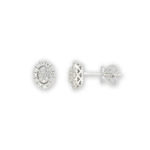 Load image into Gallery viewer, 9ct White Gold Stud Earrings 0.30 Carat Brilliant Cut Diamonds