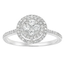 Load image into Gallery viewer, 9ct White Gold 1/2 Carat Diamond Ring