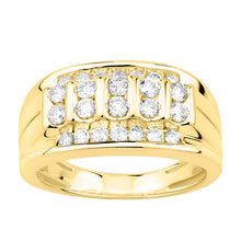Load image into Gallery viewer, 9ct Yellow Gold 1 Carat Diamond Mens Ring
