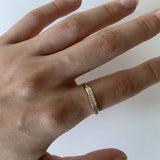 9ct Yellow Gold 1/4 Carat Channel Set Diamond Ring with 13 Brilliant Diamonds