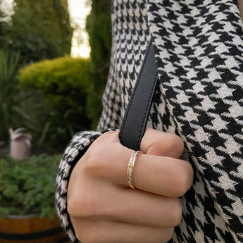 9ct Yellow Gold 1/4 Carat Channel Set Diamond Ring with 13 Brilliant Diamonds