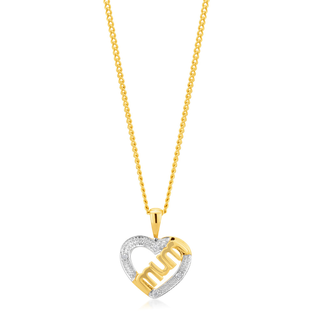 9ct Gold Heart Mum Pendant & Chain | Forever Jewellers Cork | Forever  JewellersMaria Gleeson Jewellers