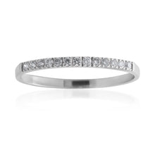 Load image into Gallery viewer, 9ct White Gold Eternity Ring with 13 Diamonds
