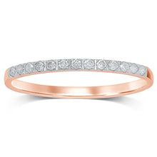 Load image into Gallery viewer, 9ct Rose Gold Eternity Ring with 13 Diamonds
