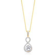Load image into Gallery viewer, 18ct Yellow Gold 1.2 Carat Diamond Pendant on 18ct 45cm Chain