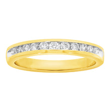 Load image into Gallery viewer, 9ct Yellow Gold 1/3 Carat Diamond Ring with 11 Brilliant Diamonds
