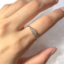 Load image into Gallery viewer, 9ct White Gold Diamond Ring with 3 Brilliant Diamonds