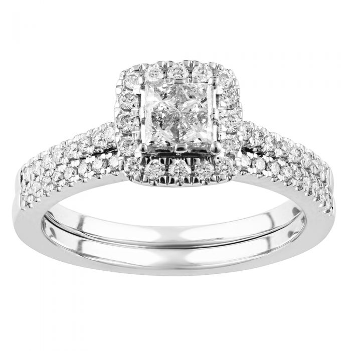 SEAMLESS LOVE 9ct White Gold Dress Ring with 0.60 Carat of Diamonds