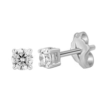 Load image into Gallery viewer, 9ct White Gold 0.30 Carat Brilliant Cut Diamond Stud Earrings