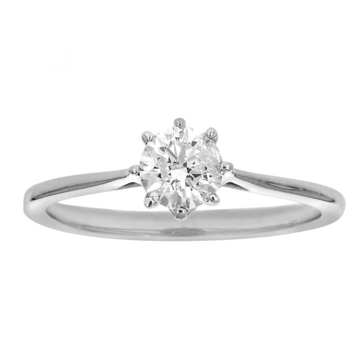 9ct White Gold  1 Carat Diamond Solitaire Ring
