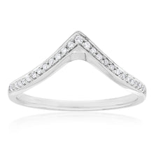Load image into Gallery viewer, 9ct White Gold Diamond Ring with 27 Brilliant Cut Diamonds
