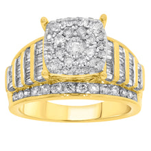 Load image into Gallery viewer, 9ct Yellow Gold 2 Carat Diamond Ring