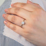 Luminesce Lab Grown Diamond Fancy Solitaire Ring in 9ct Yellow Gold