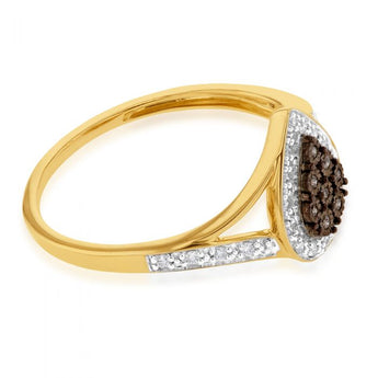 9ct Yellow Gold Western Australian Diamond Ring