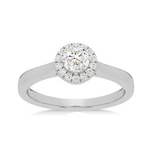 Load image into Gallery viewer, Luminesce Lab Grown 18ct White Gold 0.35 Carat Diamond Halo Ring