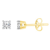 9ct Yellow Gold 0.30 Carat Diamond Stud Earrings