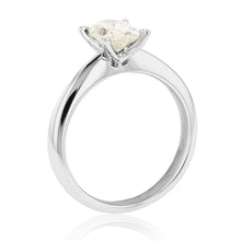 Load image into Gallery viewer, 18ct White Gold Diamond Ring With 1 Carat Oval Diamond