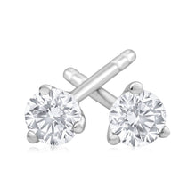 Load image into Gallery viewer, Flawless Cut 9ct White Gold Diamond Stud Earrings
