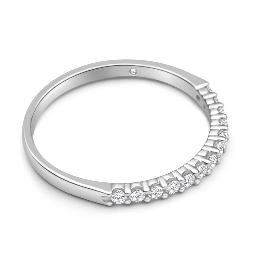 1/4 Carat Flawless Cut 18ct White Gold Claw Set Diamond Ring