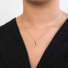 Load image into Gallery viewer, Flawless Cut 1/4 Carat Diamond Trilogy Pendant in 9ct Yellow Gold on 45cm Chain