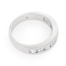 Load image into Gallery viewer, 1 Carat Channel Set Flawless Cut 18ct White Gold Diamond Ring