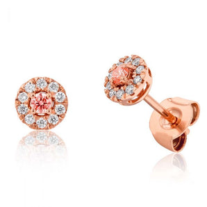 Luminesce Lab Grown 1/5 Carat Diamond Stud Earrings in 9ct Rose Gold