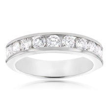 Load image into Gallery viewer, Luminesce Lab Grown Diamond 1 Carat Eternity Ring in 9ct White Gold