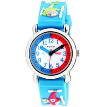 Load image into Gallery viewer, ECC Kids Helicopter Blue Strap Watch
