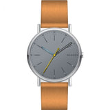 Skagen SKW6373 'Signatur' Tan Strap Mens Watch