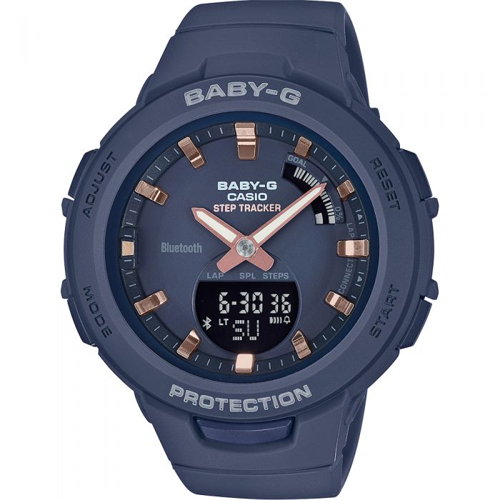 Baby-G BSAB100-2A Blue Resin Womens Watch